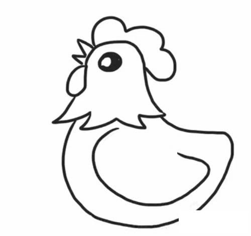 公鸡简笔画图片