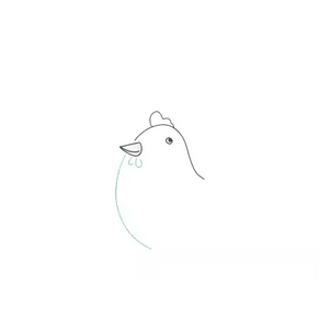 母鸡简笔画