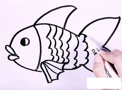 金鱼图片简笔画