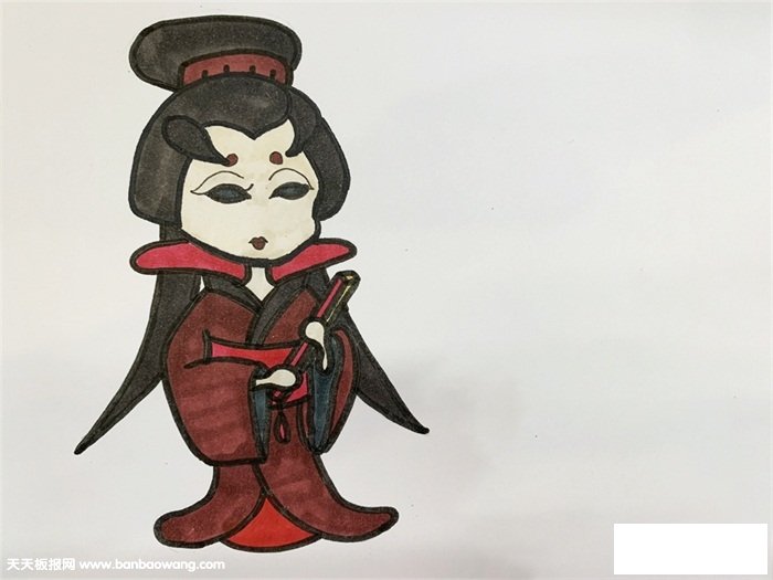 红蝶怎么画简笔