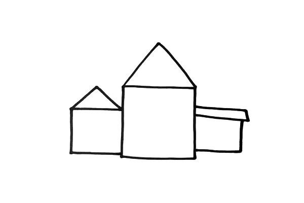 别墅简笔画