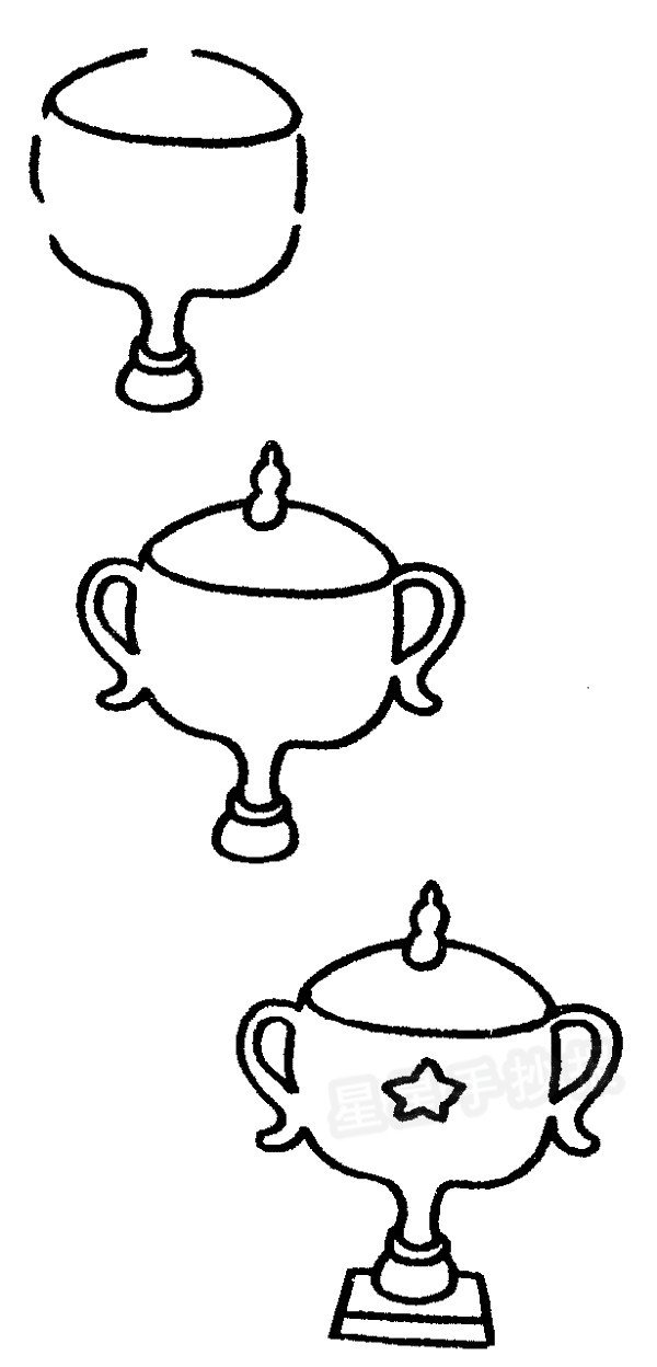奖杯简笔画