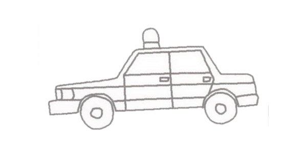 警车简笔画图片