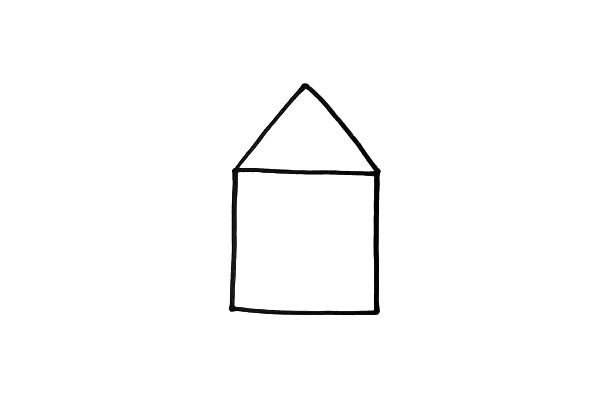别墅简笔画