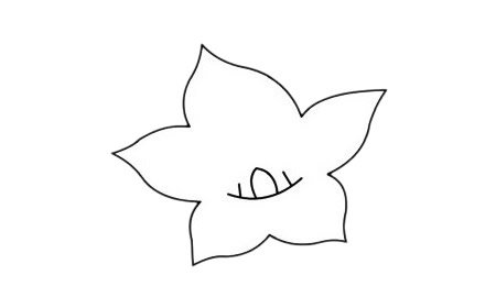 桔梗花简笔画图片