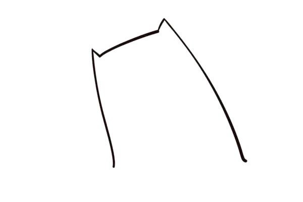 小猫钓鱼简笔画