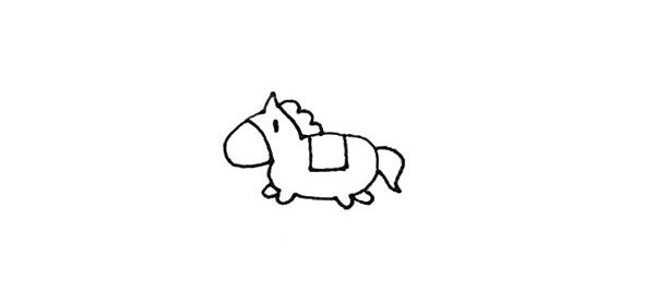 旋转木马简笔画