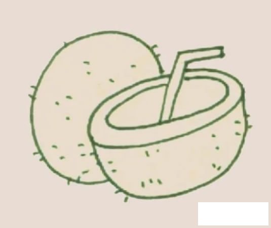 椰子简笔画