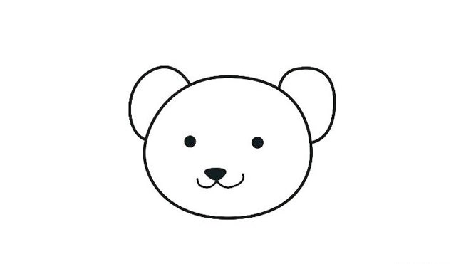 泰迪熊玩具简笔画