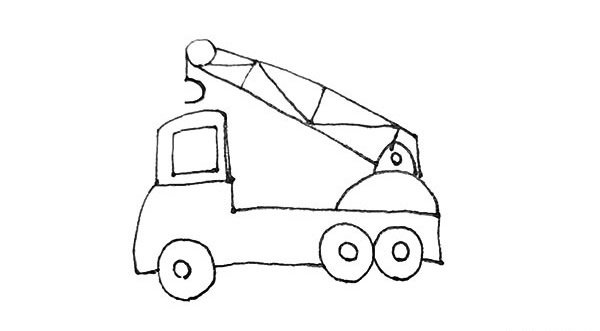 吊车简笔画