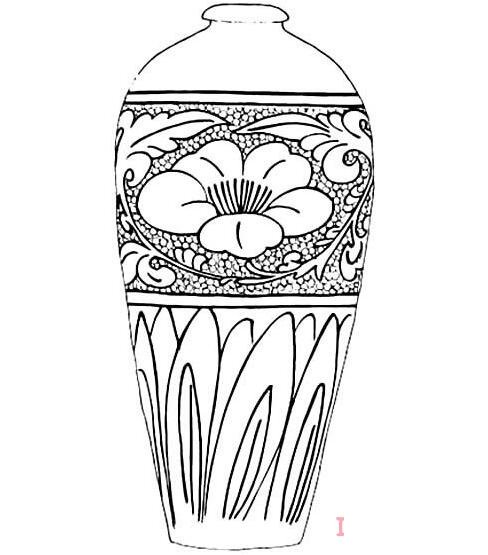 漂亮花瓶怎么画手绘简笔画教程