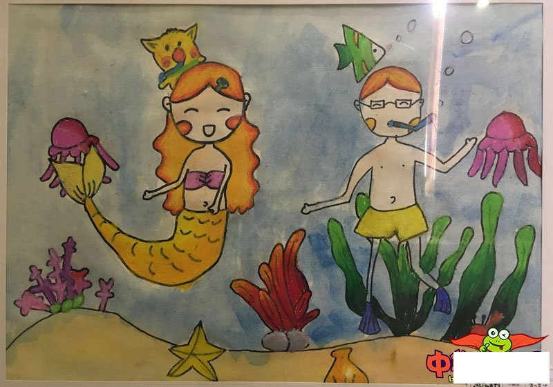 美丽的海底世界怎么画，奇妙的海底世界儿童画