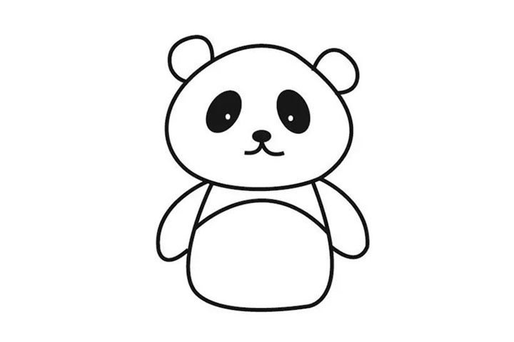 大熊猫简笔画