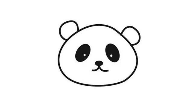 大熊猫简笔画