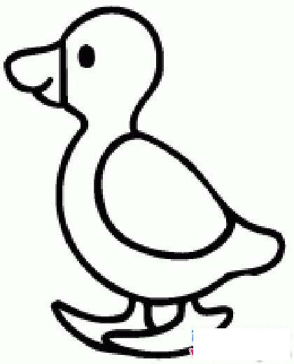 儿童小鸭子简笔画