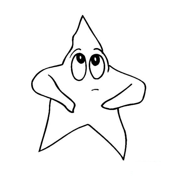 星星卡通画法