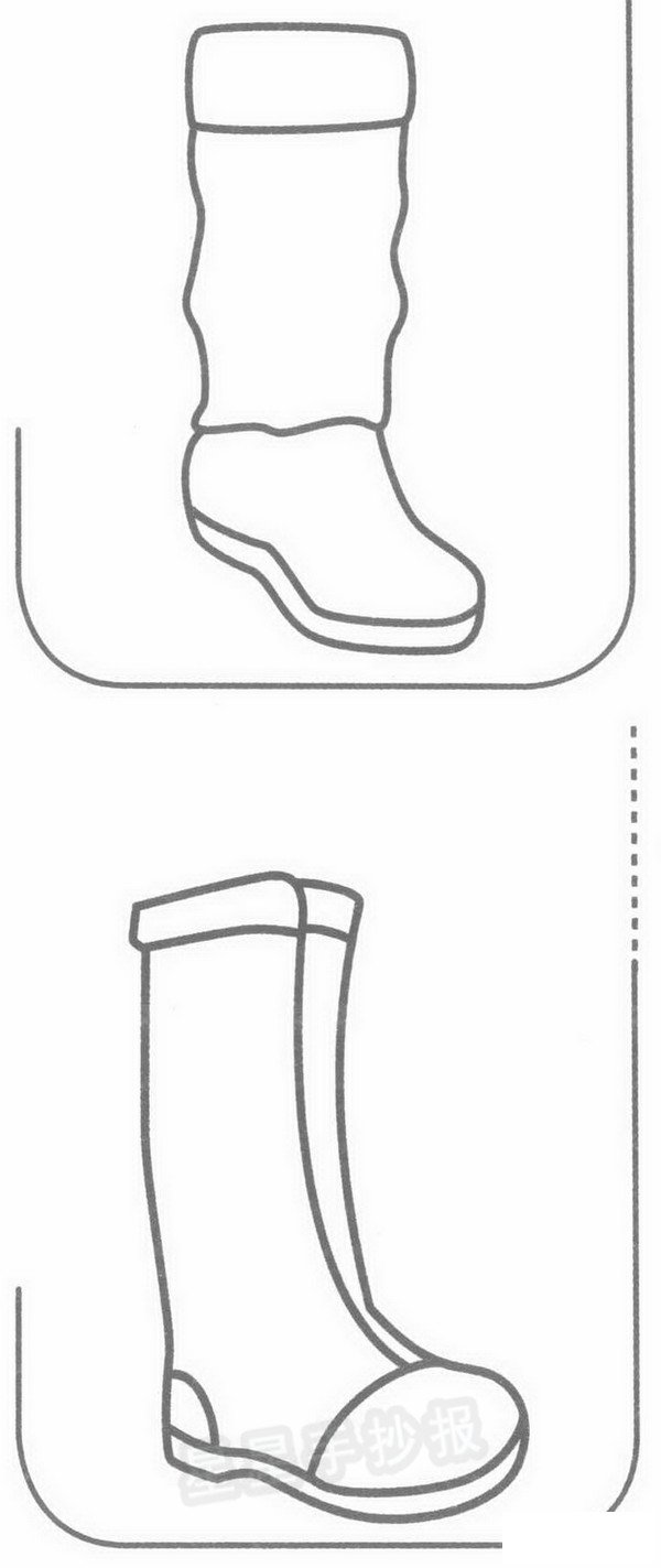 靴子简笔画