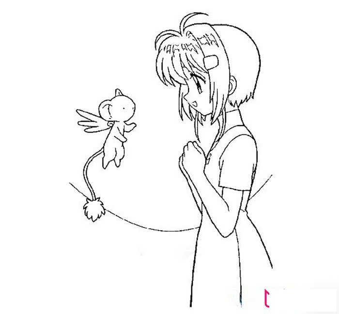 简单的儿童简笔画，百变小樱简笔画