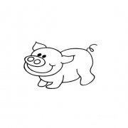儿童学画一只可爱的小猪的画法