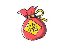 一步步教你画福袋简笔画教程