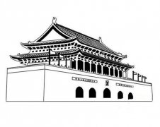 天安门简笔画图片