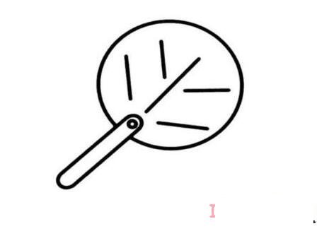 幼儿园简单扇子的画法简笔画教程