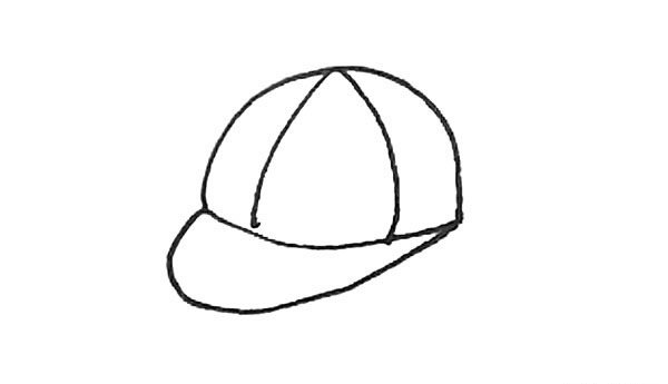 鸭舌帽简笔画