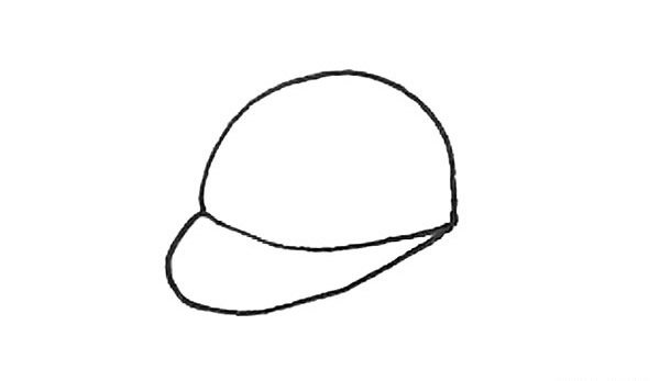 鸭舌帽简笔画