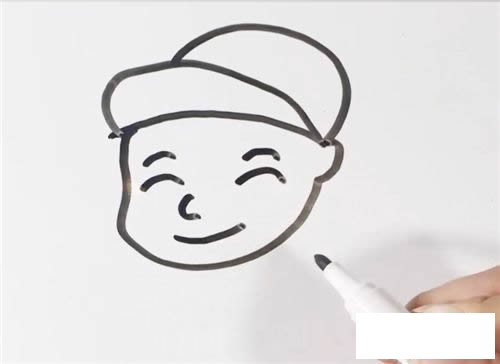 清洁工人的画法简笔画步骤图片