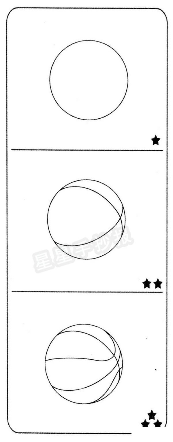 篮球简笔画