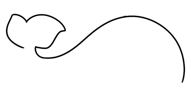 鲸鱼简笔画