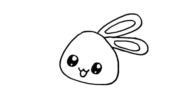 小白兔简笔画