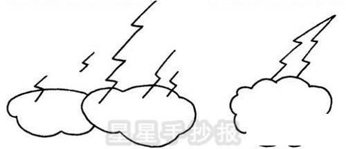 雷电简笔画