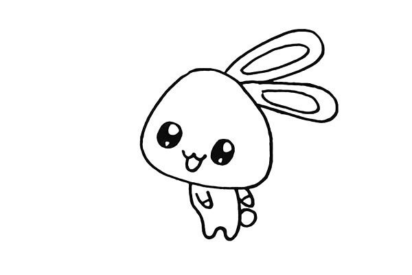 小白兔简笔画