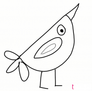 幼儿小鸟简笔画图片大全，可爱的小鸟