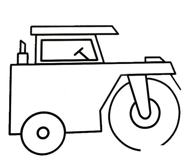 压路机简笔画