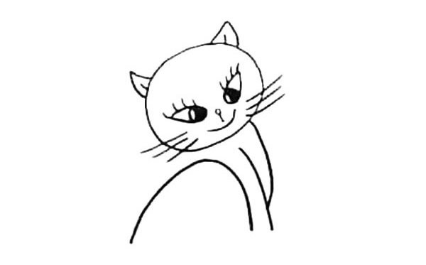 可爱的小猫咪简笔画