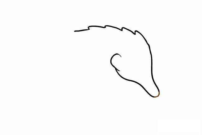 穿山甲简笔画