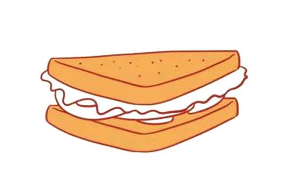 三明治简笔画
