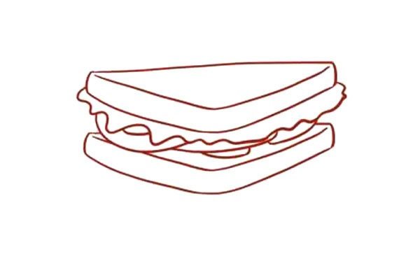 三明治简笔画