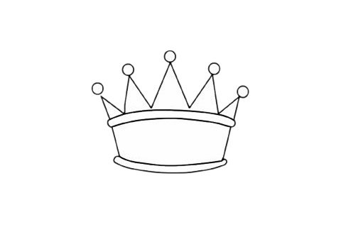皇冠简笔画完成图