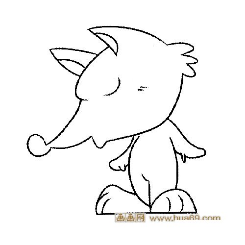 沉思的小狐狸│动物简笔画