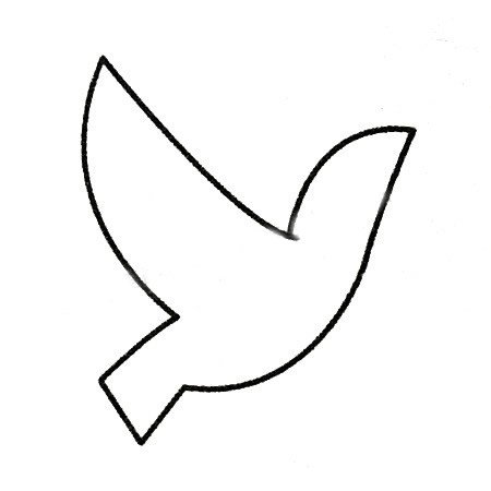 鸽子简笔画
