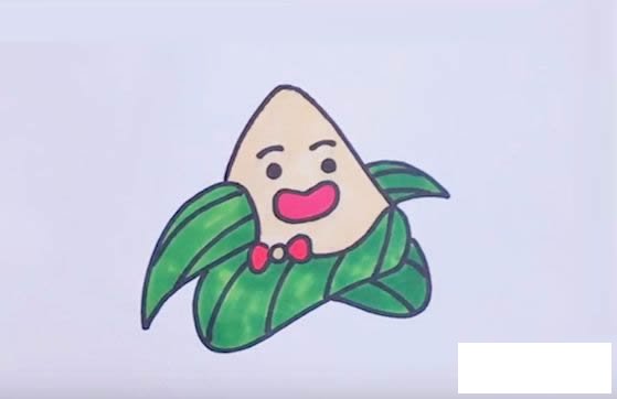 卡通粽子简笔画图片
