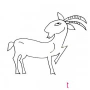 动物简笔画大全，山羊简笔画