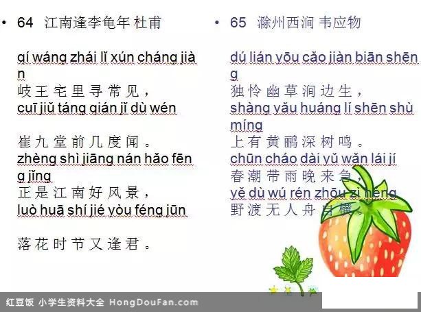 教育部最新：小学必背古诗80首（带拼音），假期早掌握学的轻松！