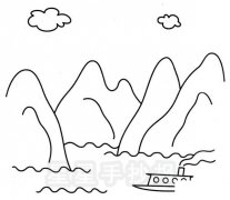 桂林山水简笔画怎么画