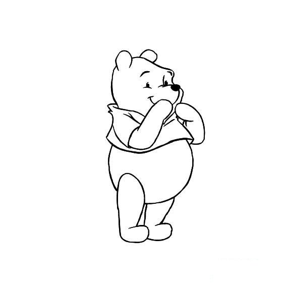 小熊维尼的简笔画法