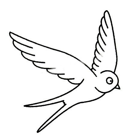 燕子简笔画
