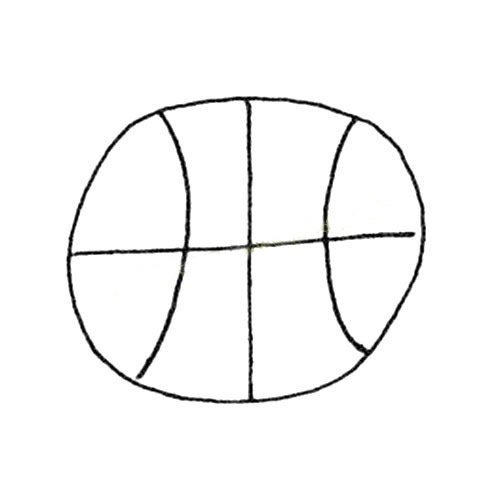 简单的篮球简笔画图片